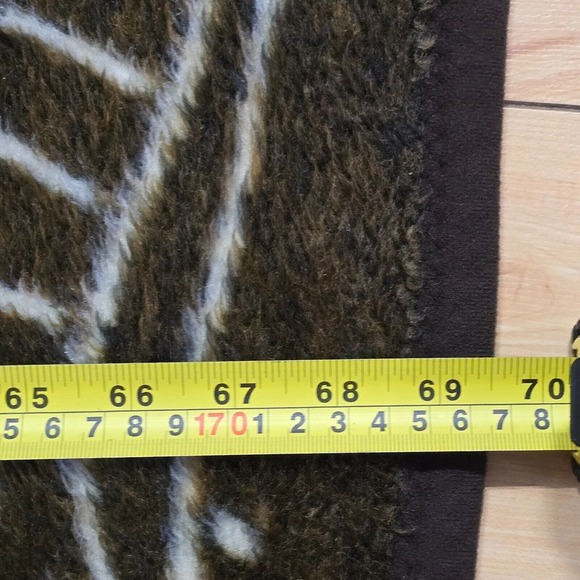 Vintage Biederlack Lion Throw Blanket Reversible Brown 54” x 69.5” West Germany - Picture 6 of 6